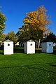 Changing cubicles on the beach - Umkleidehäuschen im Strandbad