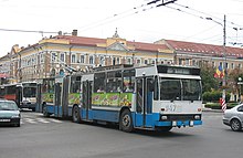 Rocar DAC 217 E trolleybus in Cluj-Napoca Kolozsvari trolibusz DAC.jpg