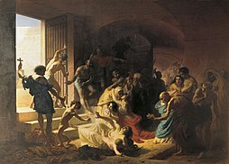 Křesťanští mučedníci v Koloseu (obraz Konstantina Flavického)