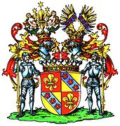 Wappen (1802) der Grafen von Korff genannt Schmiesing-Kerssenbrock