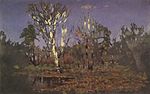 Kuindzhi A forest with a birch 1885 1890.jpg