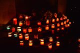 Candles offered in veneration to Jesus Christ during the Holy Week.