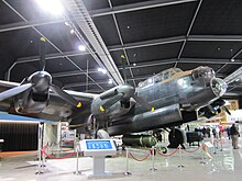 An Avro Lancaster bomber at MOTAT 2 Lancaster bomber at MOTAT June 2012.JPG