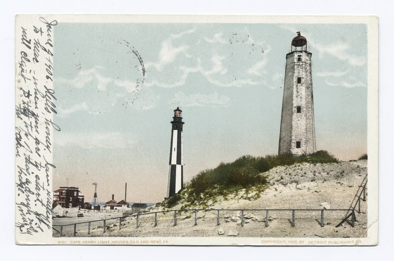File:Light Houses, Old and New, Cape Henry, Va (NYPL b12647398-68187).tiff