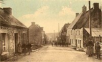 Lignol ː la rue principale vers 1925 (carte postale).