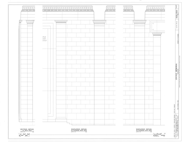 File:Lincoln Memorial, West Potomac Park, Washington, District of Columbia, DC HABS DC,WASH,462- (sheet 26 of 28).tif