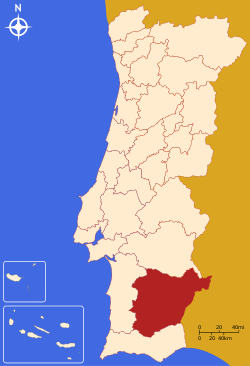 Basso Alentejo - Localizzazione