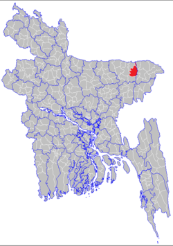 Location of Chhatak