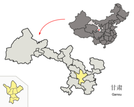 Kaart van Dingxi