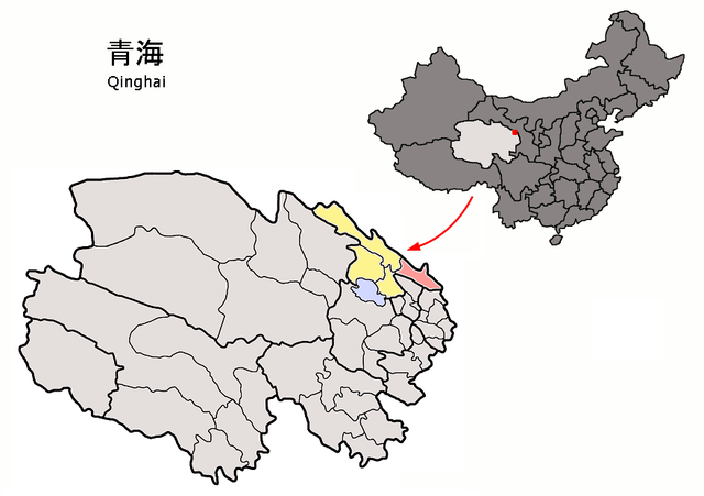 Menyuans läge i Haibei, Qinghai, Kina.