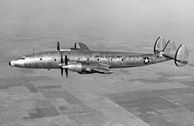 Lockheed R7V-2 turboprop Connie in flight c1953.jpeg