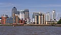 2014-09-29 The River Thames on the west side fof the Isle of Dogs.