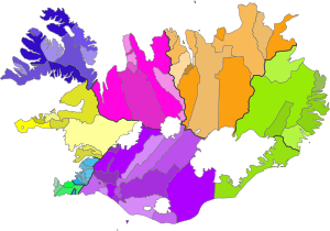 冰島市鎮區劃圖