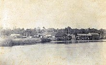 Lumber mill and fiber factory in Gulf Hammock, c. 1890 Lumber mill & fiber factory.jpg