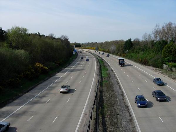 M27 Between junctions 5 and 7 (there is no junction 6)