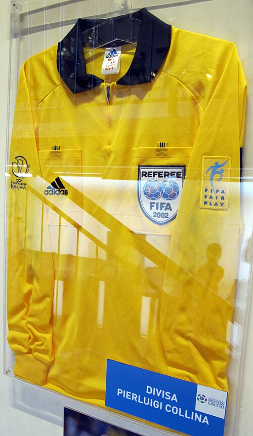 Collina's referee kit worn at the 2002 FIFA World Cup final