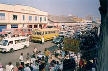 Straße in der Nähe des Makola Market