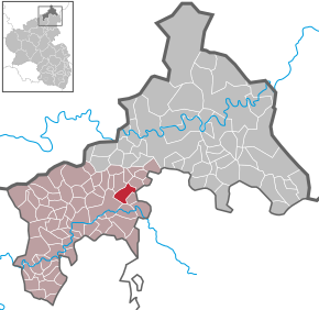 Poziția Mammelzen pe harta districtului Altenkirchen