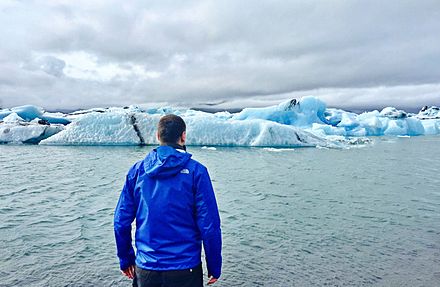 Compare your size to the Jökulsárlón icebergs.