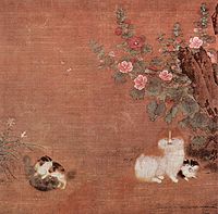 Cats in the Garden, by Mao Yi, 12th century Mao I 001.jpg