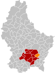 Schuttrange - Carte