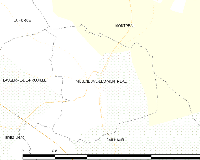 Villeneuve-lès-Montréal - Localizazion