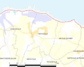 Mapa obce Réthoville