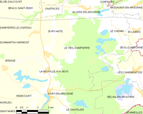 Poziția localității Le Vieil-Dampierre