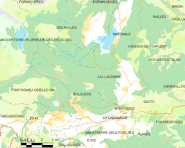La Llagonne - Localizazion
