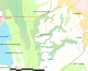 Poziția localității Saint-Sulpice