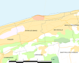 Évian-les-Bains - Mapa