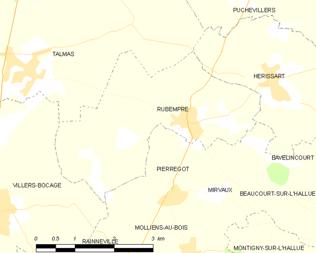 Poziția localității Rubempré