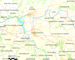 Kart over Castelsarrasin