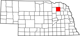 Map of Nebraska highlighting Pierce County.svg