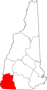 Cheshire County map