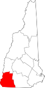 Cheshire County map