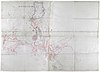 100px map of uganda %26 east africa.showing routes taken by various expedns. sent out by east africa syndicate.   war office ledger %28womat afr bea 102%29