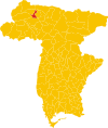 Map of comune of Comeglians (province of Udine, region Friuli-Venezia Giulia, Italy).svg