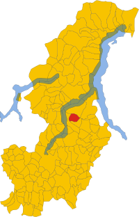 Locatie van Veleso in Como (CO)