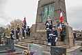 Le monument Le Pluviôse de Bavilliers lors d'une cérémonie le 26 novembre 2017.