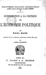 Marx - Contribution à la critique de l’économie politique.djvu