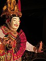 Masked Balinese dancer