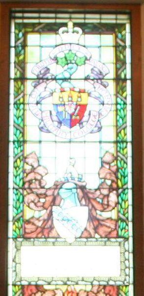 File:Memorial Stained Glass Window, Douglass Burr Plumb, Memorial Stairwell, Mackenzie Building, Royal Military College of Canada.jpg