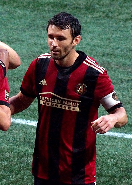 Michael Parkhurst playing for Atlanta United on June 2, 2018