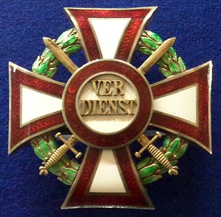 <span class="mw-page-title-main">Military Merit Cross (Austria-Hungary)</span> Award