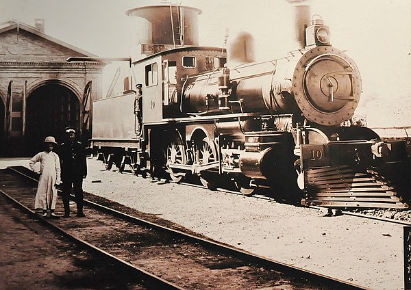 Image: Mogul 2 6 0 locomotive at Jingzhang railway