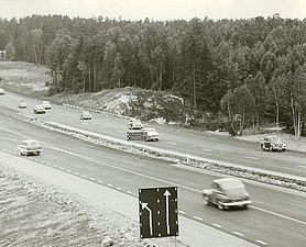 Södertälje fick motorväg innan högertrafikomläggningen