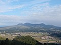 A view of the Five Mountains of Aso from Futae Pass 二重峠石畳からの阿蘇山