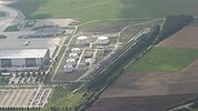 Munich Airport FJS – fuel storage tanks aerial view 2014