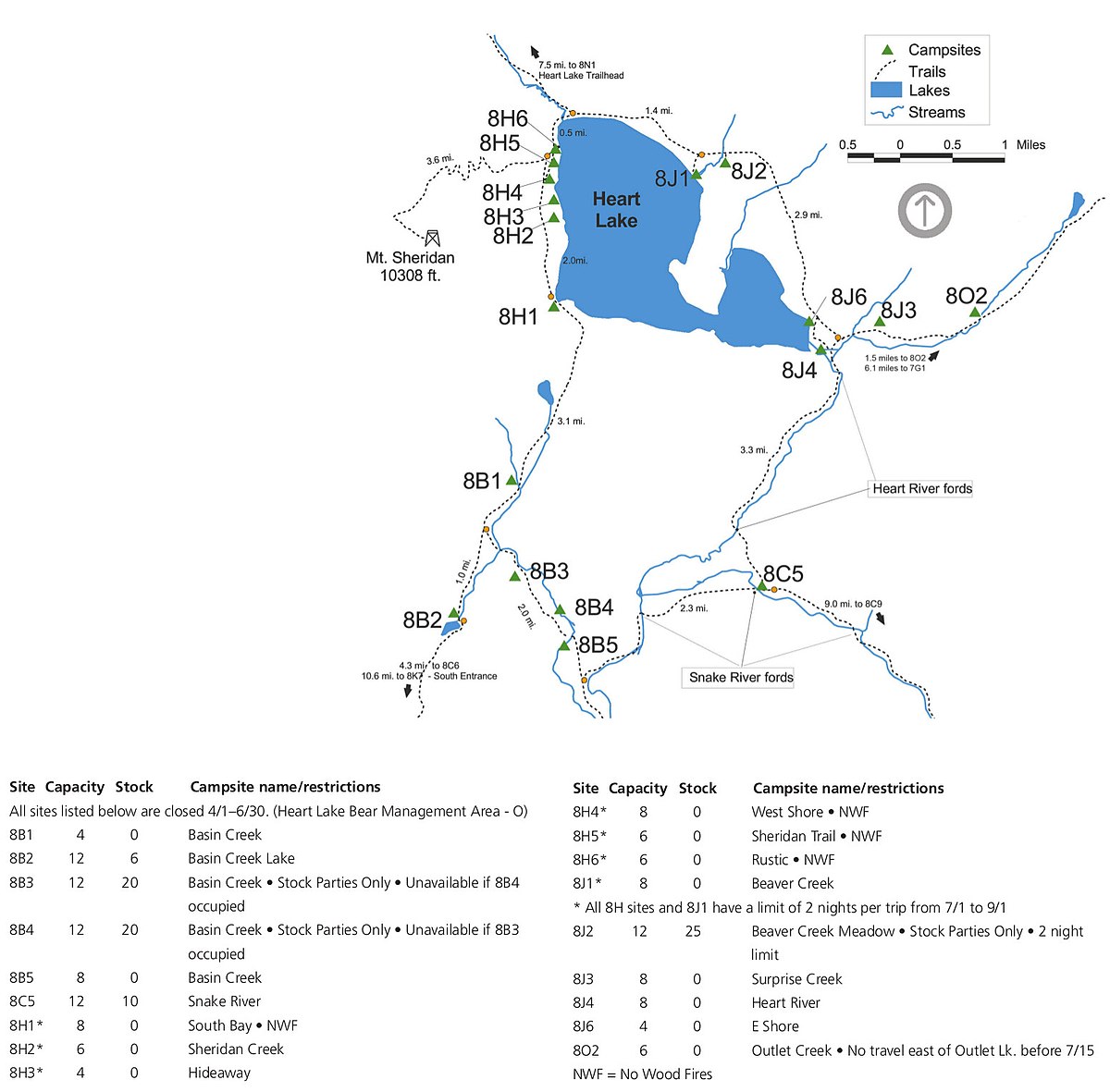 Yellowstone Backcountry Campsite Map File:nps Yellowstone-Heart-Lake-Backcountry-Map.jpg - Wikimedia Commons